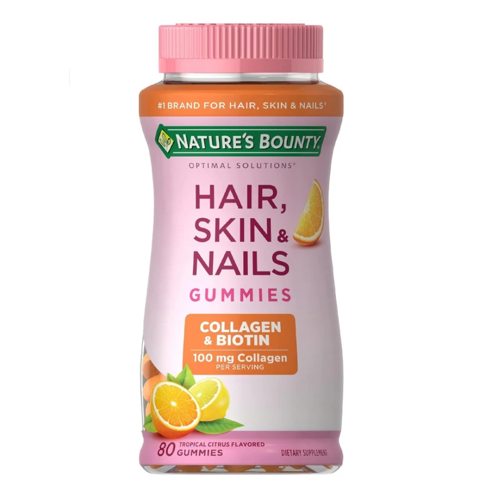 Nature’s Bounty Hair, Skin & Nails – Colágeno + Biotina 80 Gummies